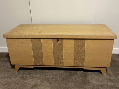 Vintage Lane Cedar Chest Blanket Box Mid Century Modern Storage