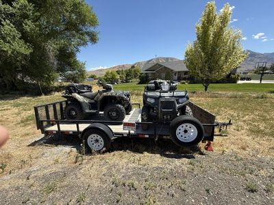 2014 Polaris Sportsman 550 EFI with power 855 Miles $4000. 2013 Polaris sportsman $3500 Tailer $1200 everything $8300