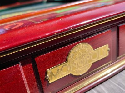Vintage Wood Box Collector's Edition MONOPOLY
