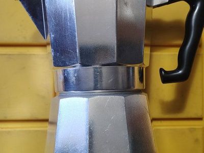 8 OZ Aluminum Moka Pot Espresso Maker for Ground Coffee READ