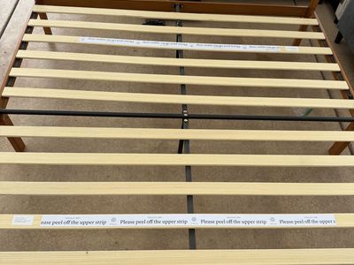 King Zinus Wooden Platform Bed Frame with Slats and Headboard