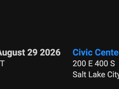 Goose (2 Tickets for 8/29 show at the Civic Center)