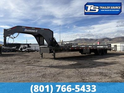 8.5x35 Diamond C FMAX-HDT 212 Gooseneck Hydraulic Dovetail Equipment Trailer - 25.9K GVWR -