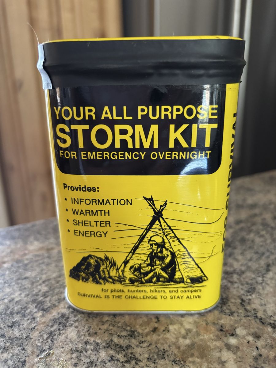 Vintage Overnight Survival Kit