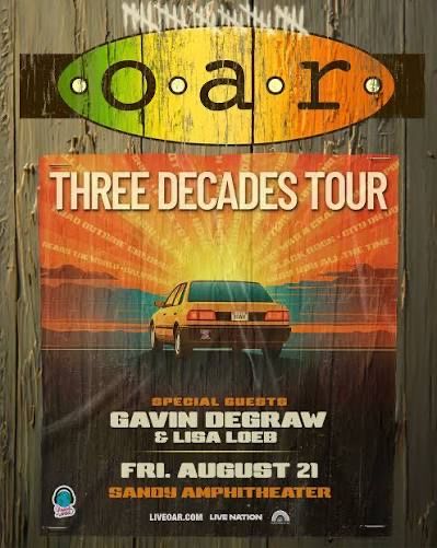 O.A.R. Two Tickets Reserved Seats 8th Row Center!!
