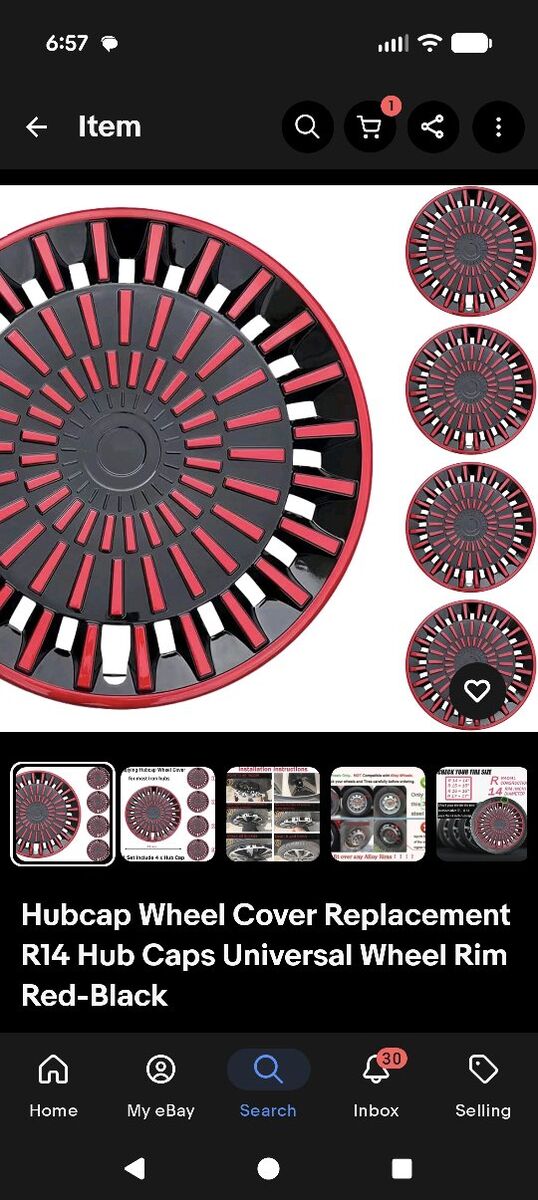 4 - 14" Hubcap Wheel Cover Replacement  * new*