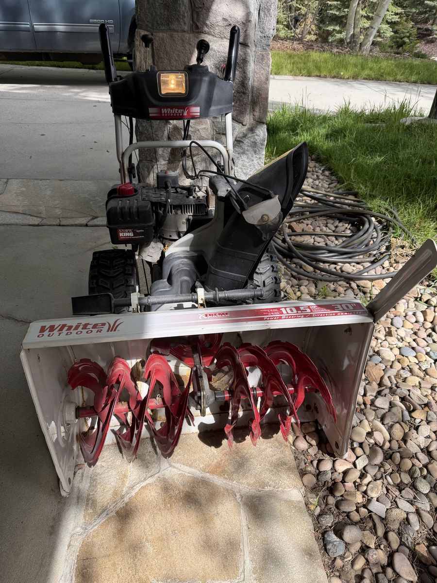 White Outdoor 10.5HP/30”Two-Stage Gas Snow Blower  Self-Propelled