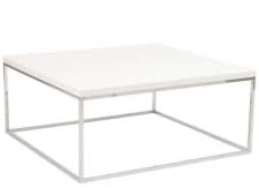 Teresa White Modern Coffee Table