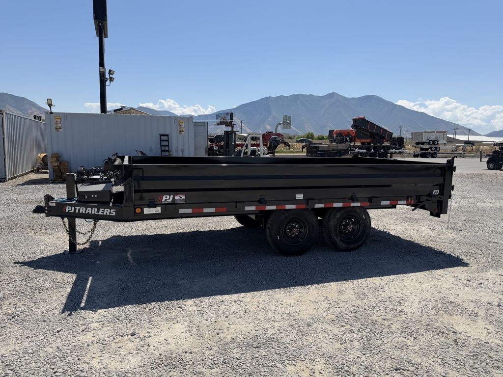2027 PJ Trailers 8x18 96 Deckover (D8) Scissor Lift Dump Trailer"