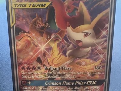 Charizard & Braixen GX pokemon card