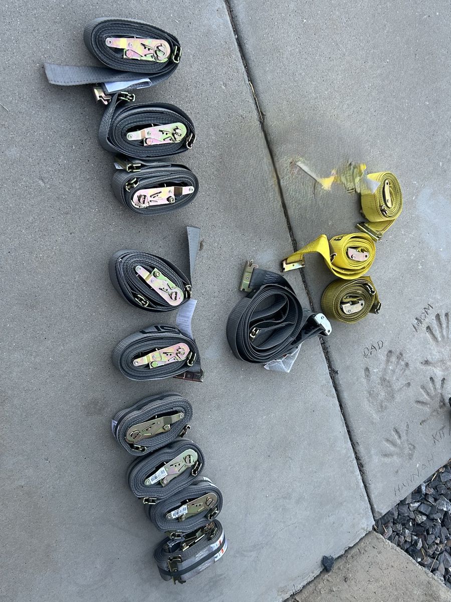 Lot of E Track Straps