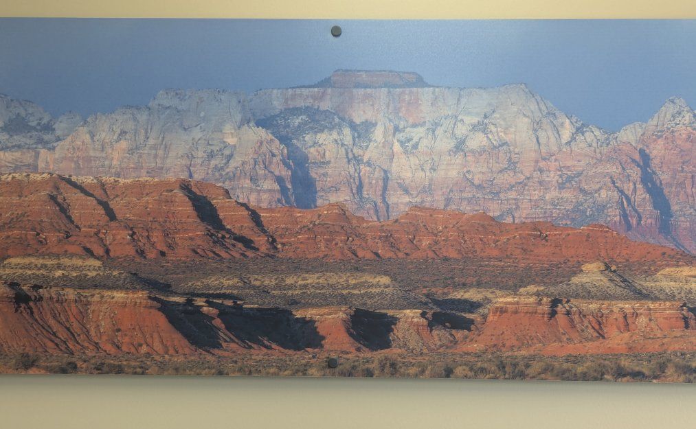 Large Zion National Park Desert Mountain  Wall Art