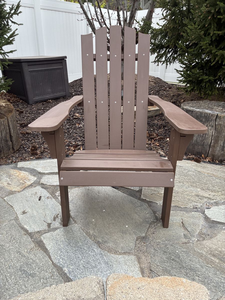 Adirondack Polywood NEW Brown Chair Patio Outdoor