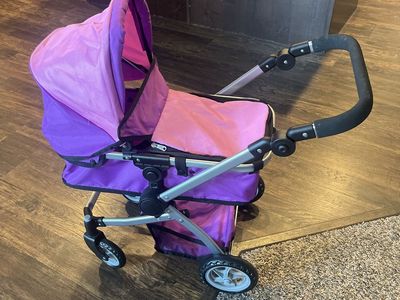 Pink And Purple Baby Doll Stroller