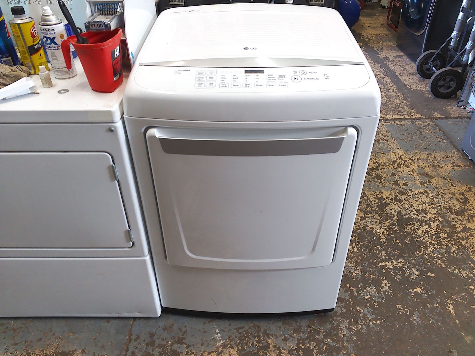 LG front load electric dryer