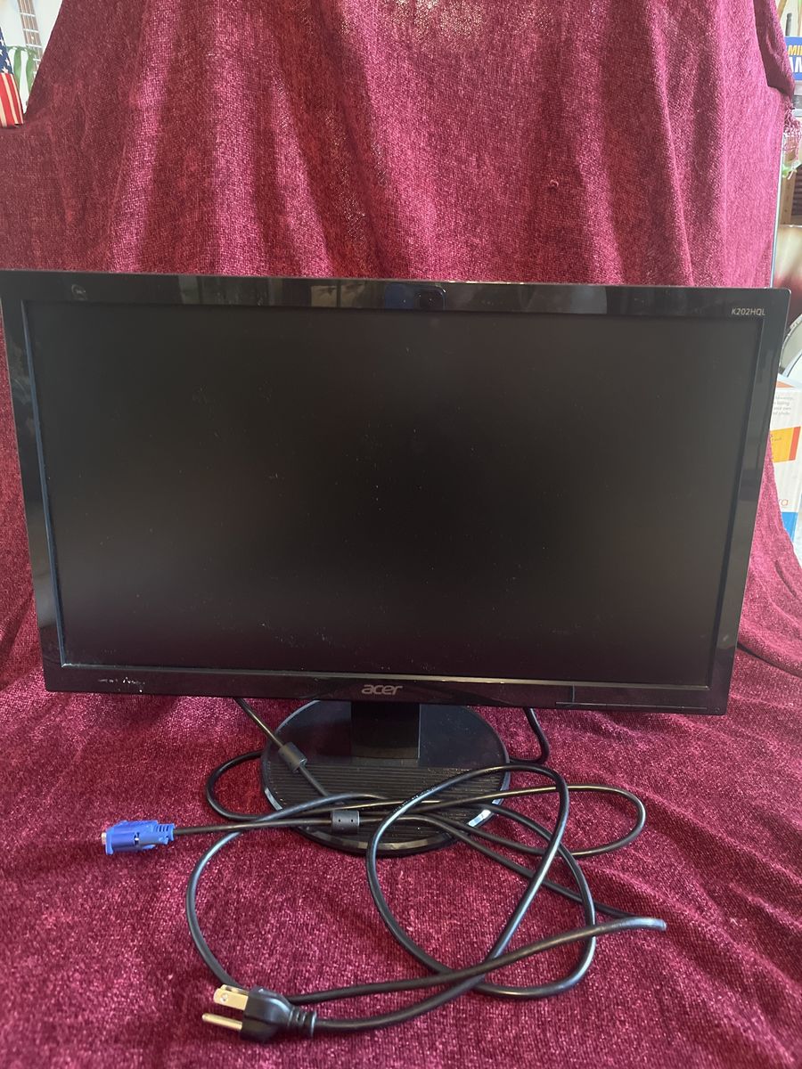 Acer K202HQL 19.5" Widescreen LCD Monitor - VGA Input, Power Cable Included