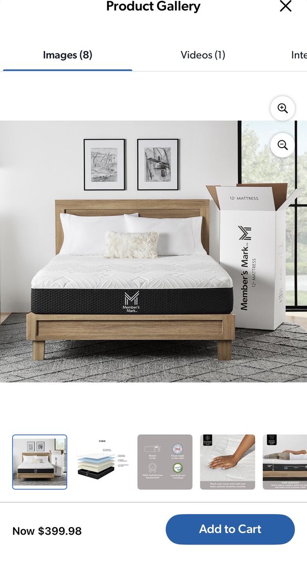 Queen Members Mark Memory Foam Mattress