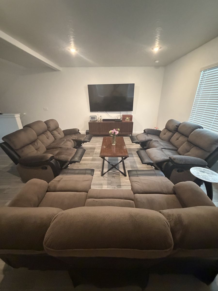 Brown recliner couches single or bundle available
