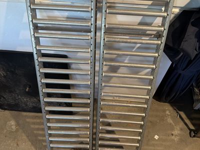 Pair of Used Gravity Conveyor Roller Tracks / Sections