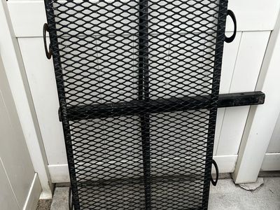 Heavy-Duty Black Mesh Hitch Mount Cargo Carrier for Vehicles, Steel Basket