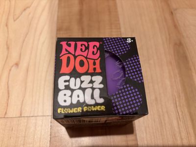 NeeDoh Fuzz Ball Flower Power Sensory Toy - Purple
