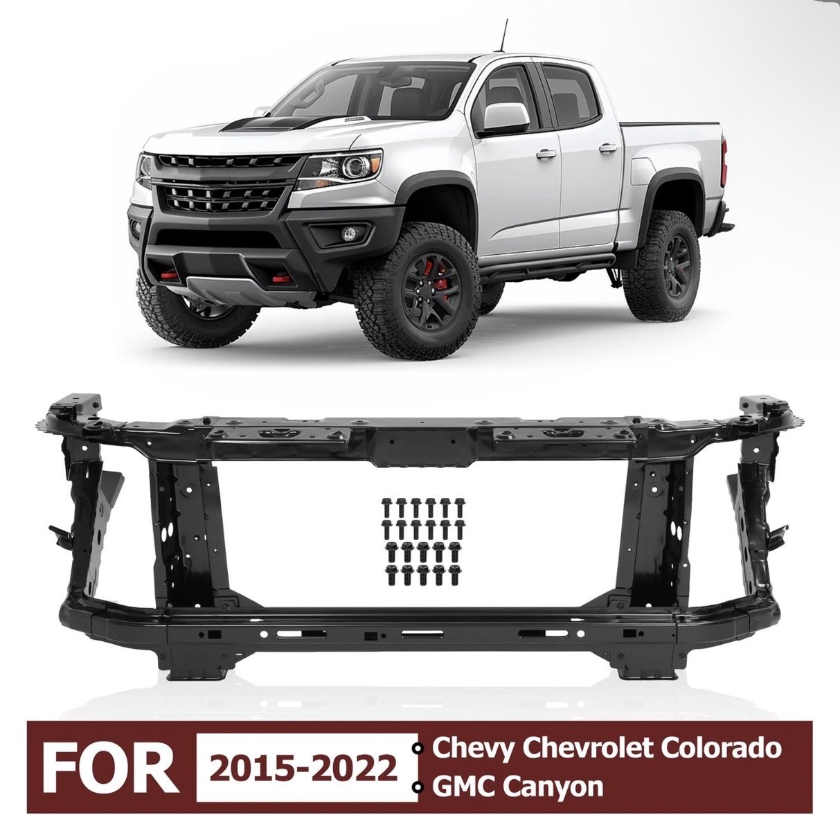 Front Radiator Core Support Assembly for 2015-2022 Chevy Colorado & GMC Canyon - Premium Steel
