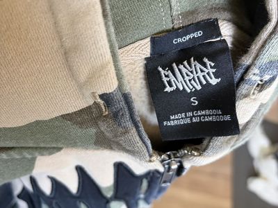 Empyre Cropped Camo Full-Zip Hoodie - Size S