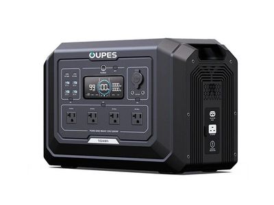 OUPES Mega 1 Portable Power Station, 2000W / 1024Wh, Home Backup & Outdoor Use
