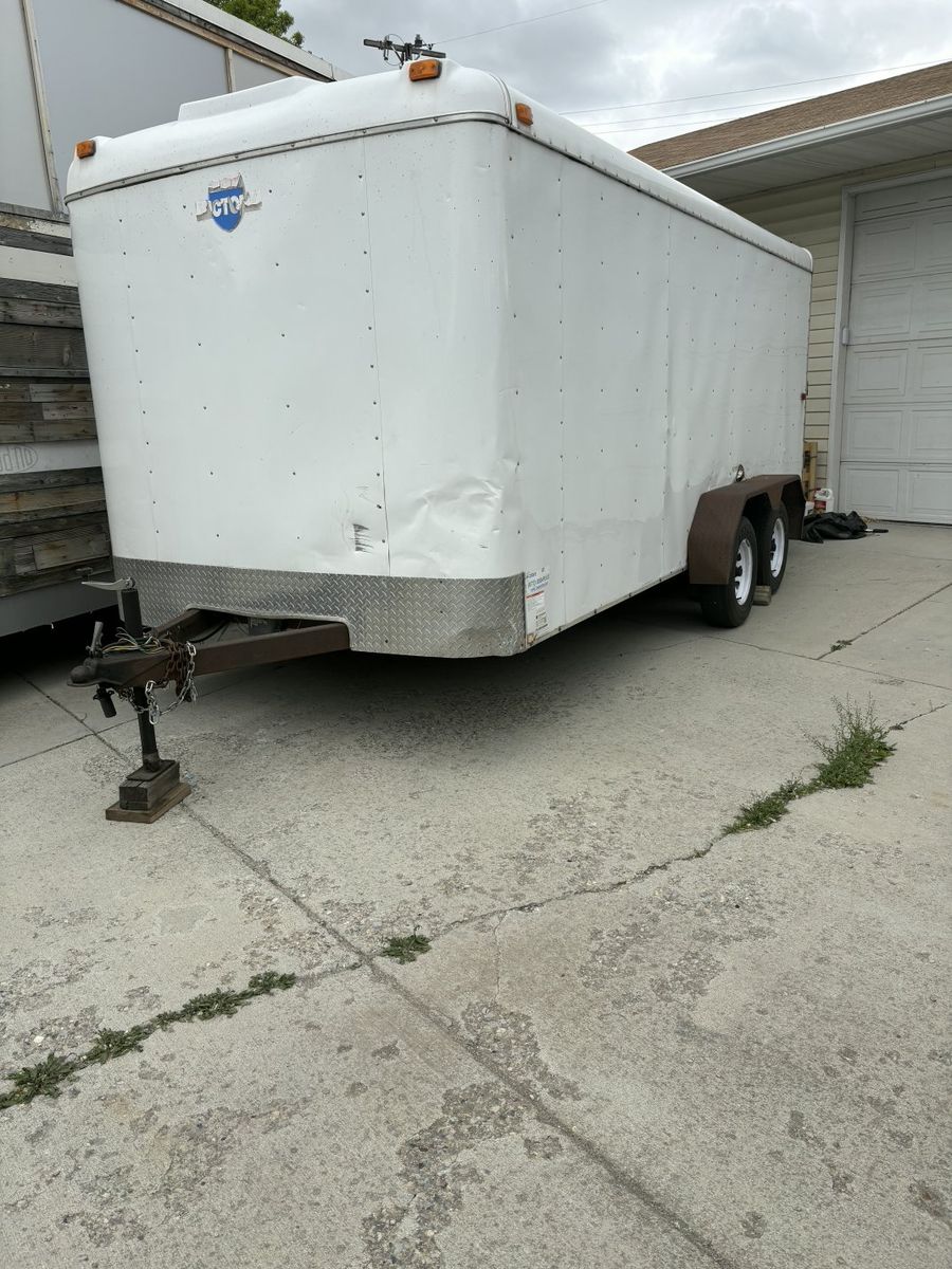 16 foot enclosed trailer