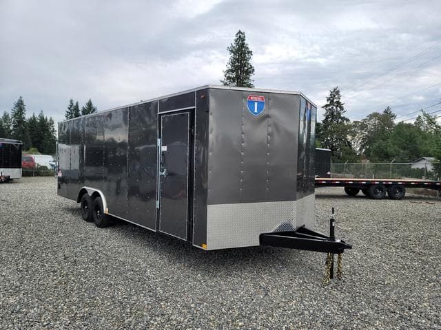 8.5x24 Interstate V-Nose Enclosed Car Carrier Trailer FREE INSPECTION