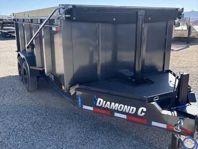7x16 Diamond C LPT 210 Pacesetter Pkg Dump Trailer - 44" Sides - 23K GVWR -