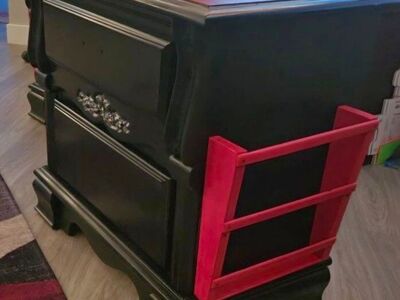 Wood End Tables w magazine holder