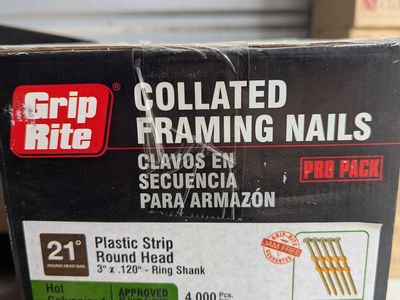 Framing Nails - 3" x .120" - unopened box of 4,000