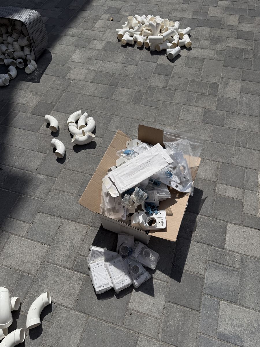 Assorted PVC Pipe Fittings & Connectors - Various Sizes & Types - Plumbing Lot