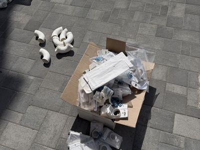 Assorted PVC Pipe Fittings & Connectors - Various Sizes & Types - Plumbing Lot