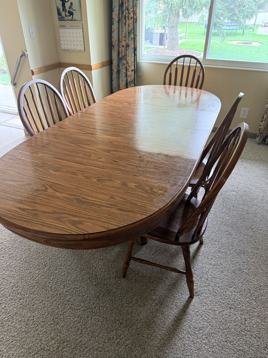 Estate Sale - Light Oak Dining Room Table