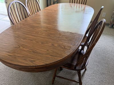Estate Sale - Light Oak Dining Room Table