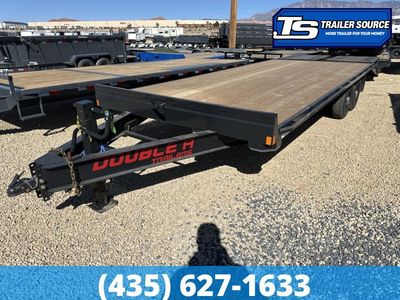 8.5x24 Double A Pro Series HB Deckover Equipment Trailer - 15.4K GVWR - Max Ramps