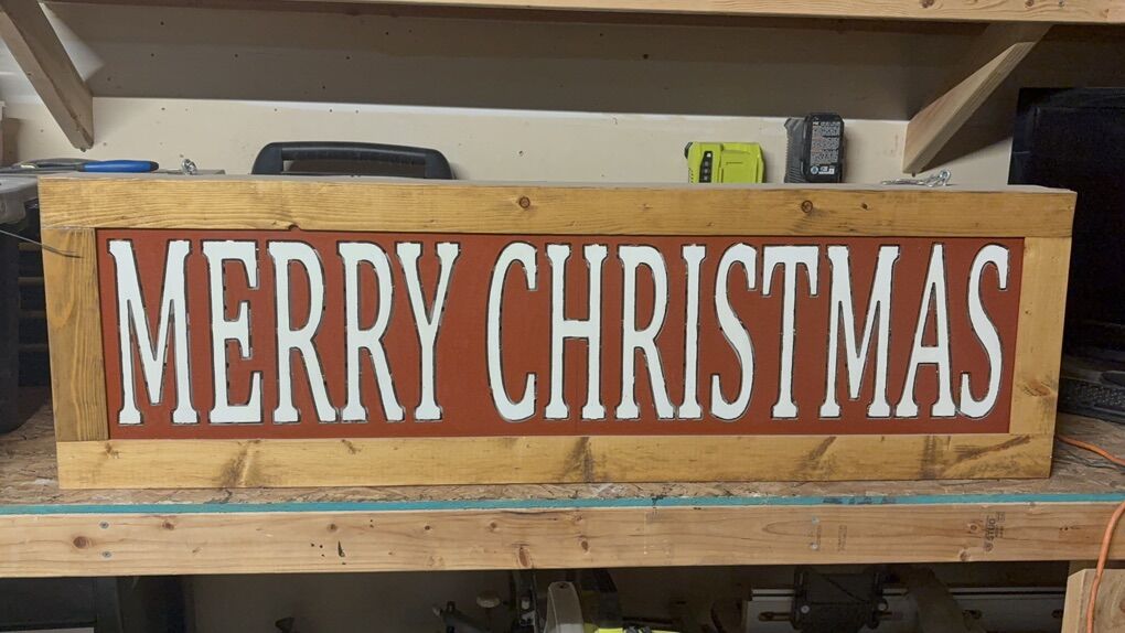 Christmas Light Up Sign