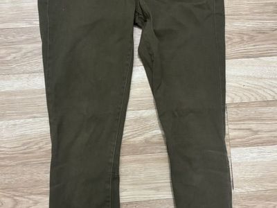 Gap 1969True Skinny Olive Green Zipper Pants