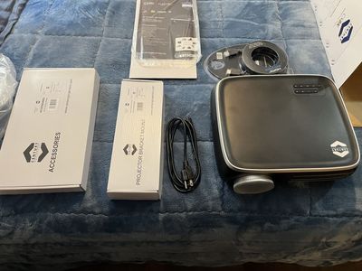 8K Smart TV Projector Century with 72” with roll up screen