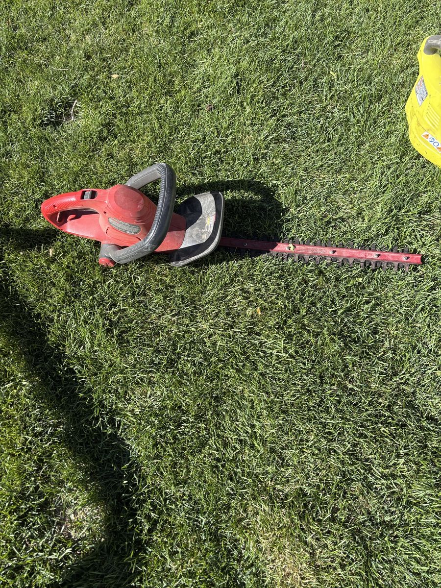 Electric hedge trimmer works great!