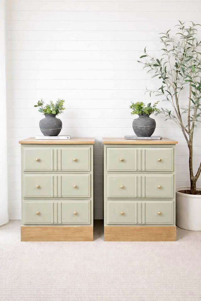 Modern Boho Chic 3 Drawer Nightstands | Modern 3 Drawer Nightstands #1