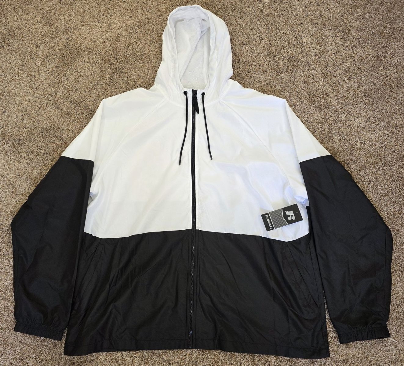 Russell Mens 3XL Zip-Up Windbreaker