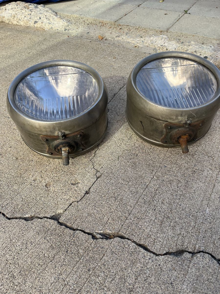 Pair of Vintage headlights