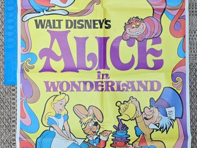 Walt Disney's Alice in Wonderland 1974 Technicolor Movie Poster R81/95