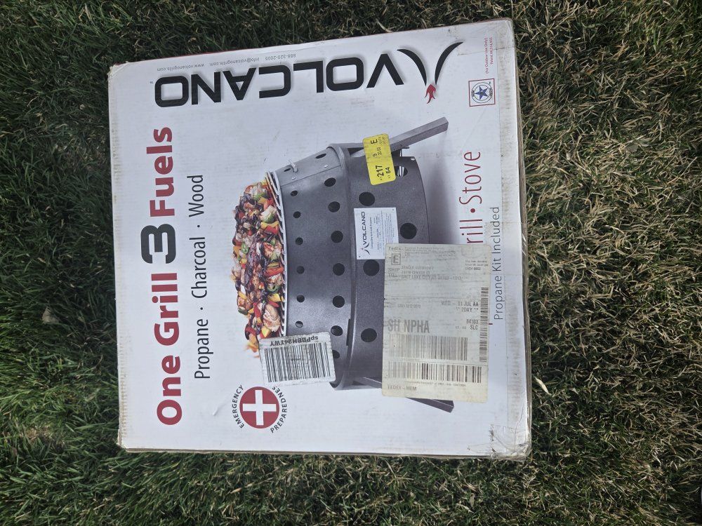 New Volcano 3-Fuel Portable Grill & Stove