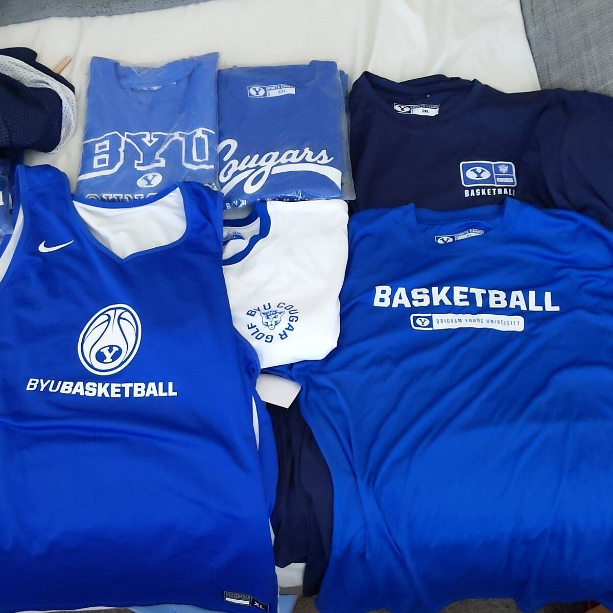BYU Basketball Jerseys, Tshirts XL, 2XL, 3XL, 4XL