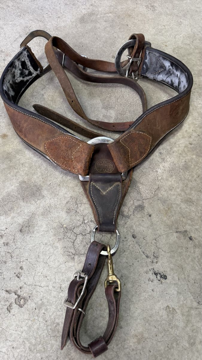 Martin Saddlery Roughout Leather Breast Collar