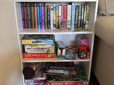 Sturdy White Bookcase